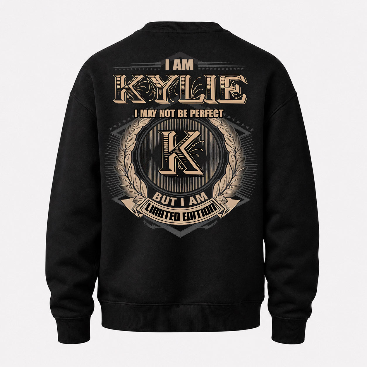 KYLIE PH55-T25-Personalized Name Quote Apparel “I Am NAME May Not Be Perfect But I Am Limited Edition”