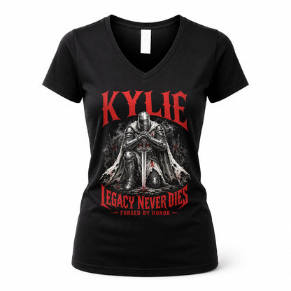 KYLIE HS90-K04-109 - NAME Legacy Never Dies Forged By Honor Personalized Knight