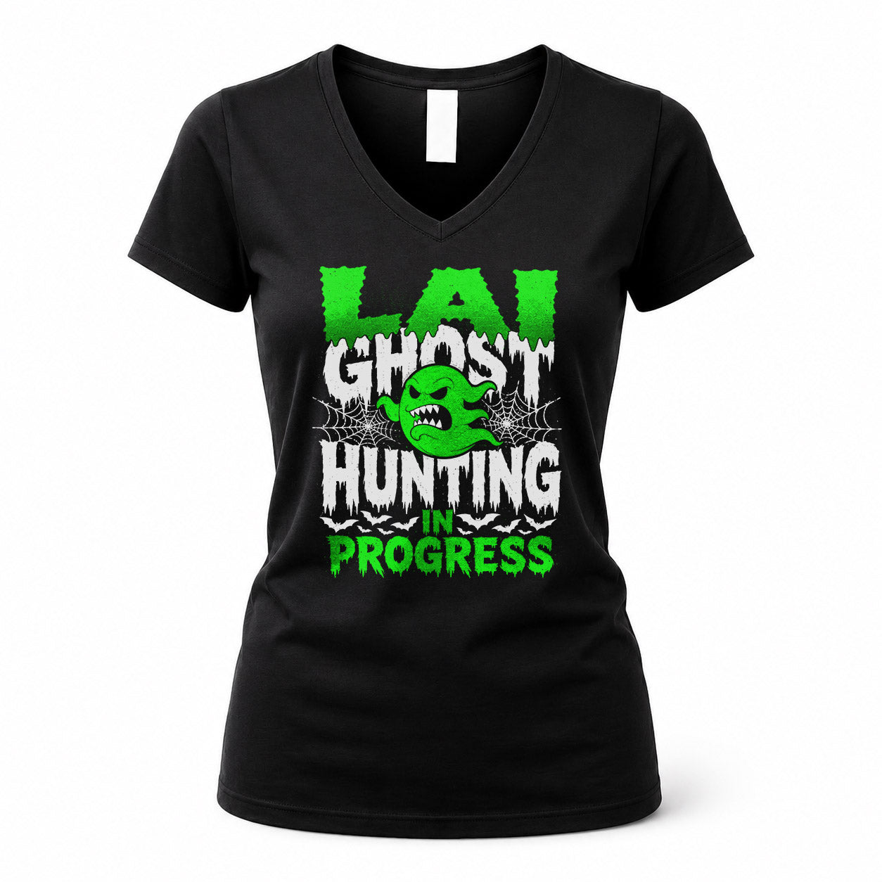 LAI HW22-K06-109 - NAME Ghost Hunting In Progress Personalized Halloween Shirt