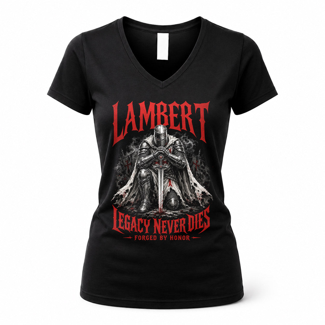 LAMBERT HS90-K04-109 - NAME Legacy Never Dies Forged By Honor Personalized Knight