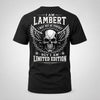 LAMBERT P01-K24-229 – Personalized Skull Graphic Apparel “I Am NAME I May Not Be Perfect But I Am Limited Edition”