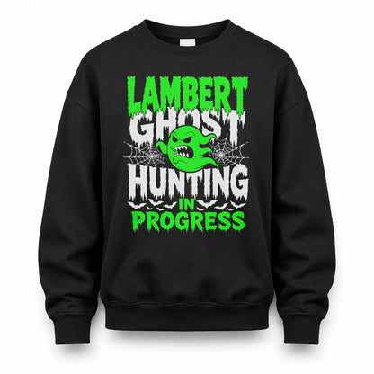 LAMBERT HW22-K06-109 - NAME Ghost Hunting In Progress Personalized Halloween Shirt