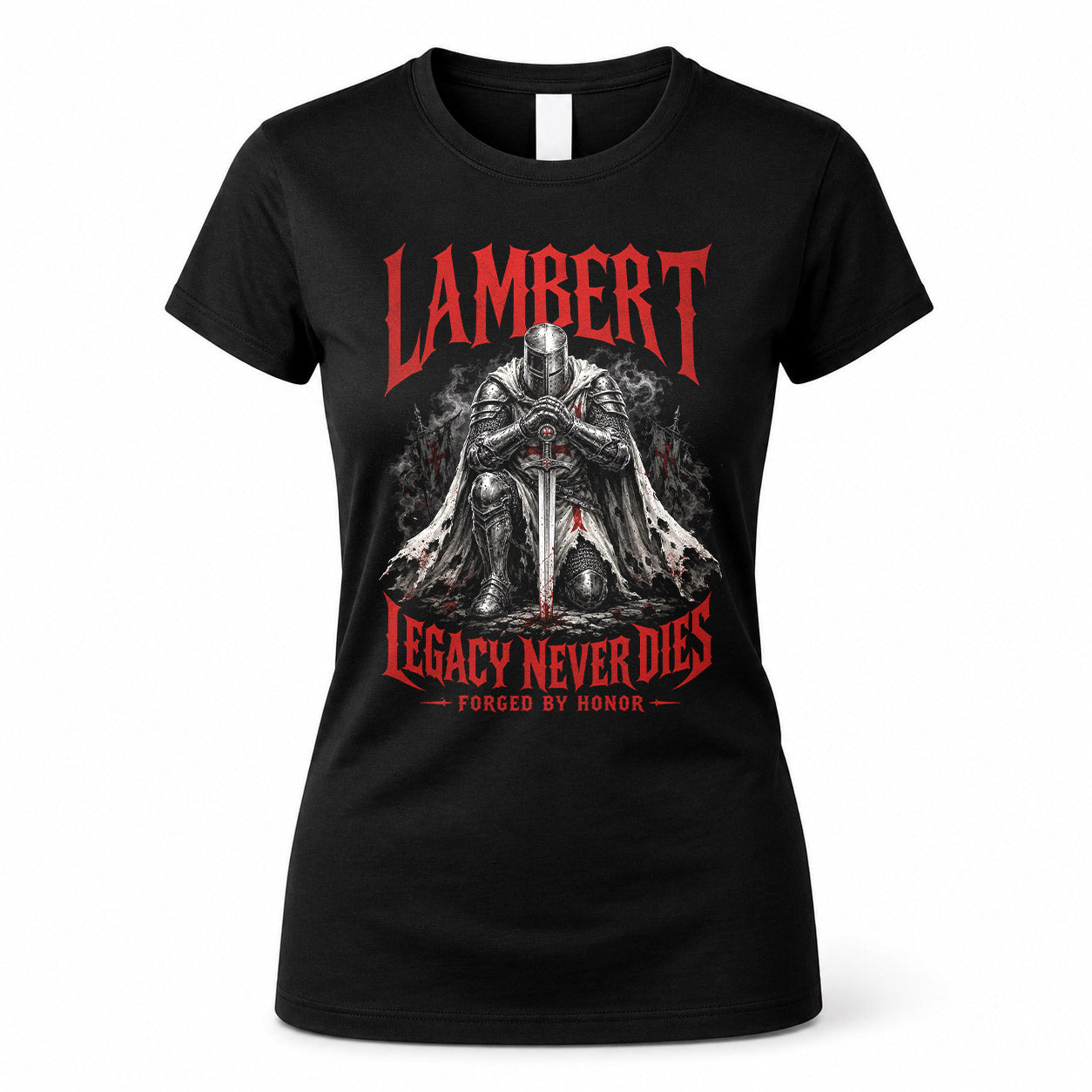 LAMBERT HS90-K04-109 - NAME Legacy Never Dies Forged By Honor Personalized Knight
