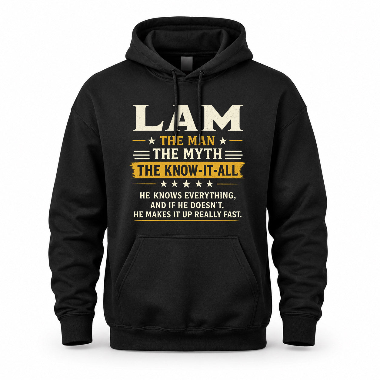 LAM TM90-K04-125 - NAME Legendary Know-It-All Personalized Funny Shirt