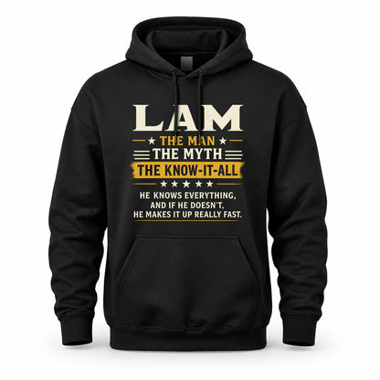 LAM TM90-K04-125 - NAME Legendary Know-It-All Personalized Funny Shirt