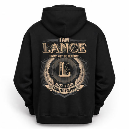 LANCE PH55-T25-Personalized Name Quote Apparel “I Am NAME May Not Be Perfect But I Am Limited Edition”