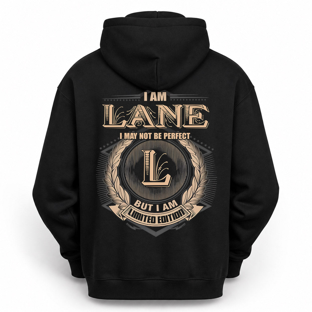 LANE PH55-T25-Personalized Name Quote Apparel “I Am NAME May Not Be Perfect But I Am Limited Edition”
