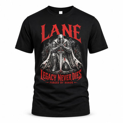 LANE HS90-K04-109 - NAME Legacy Never Dies Forged By Honor Personalized Knight