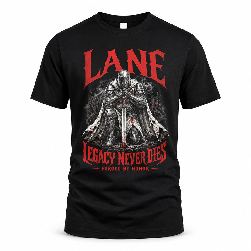 LANE HS90-K04-109 - NAME Legacy Never Dies Forged By Honor Personalized Knight