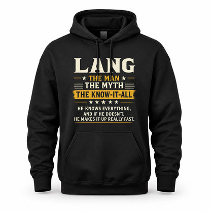 LANG TM90-K04-125 - NAME Legendary Know-It-All Personalized Funny Shirt