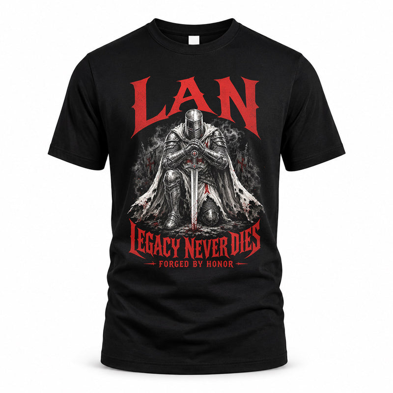 LAN HS90-K04-109 - NAME Legacy Never Dies Forged By Honor Personalized Knight