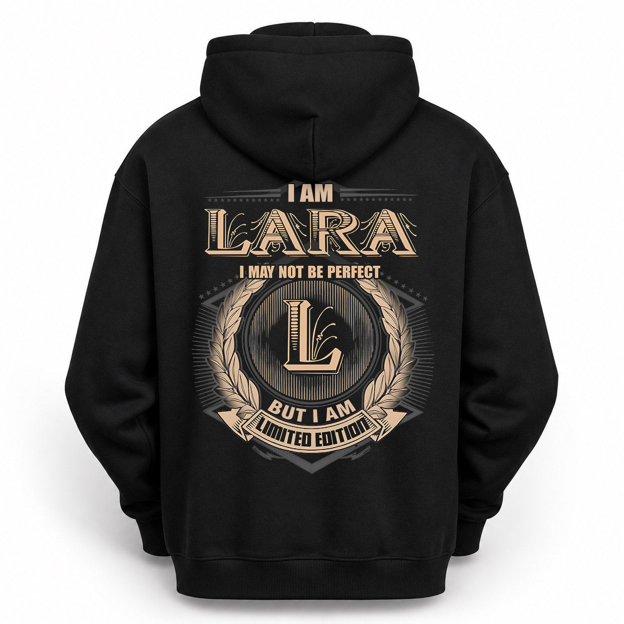 LARA PH55-T25-Personalized Name Quote Apparel “I Am NAME May Not Be Perfect But I Am Limited Edition”