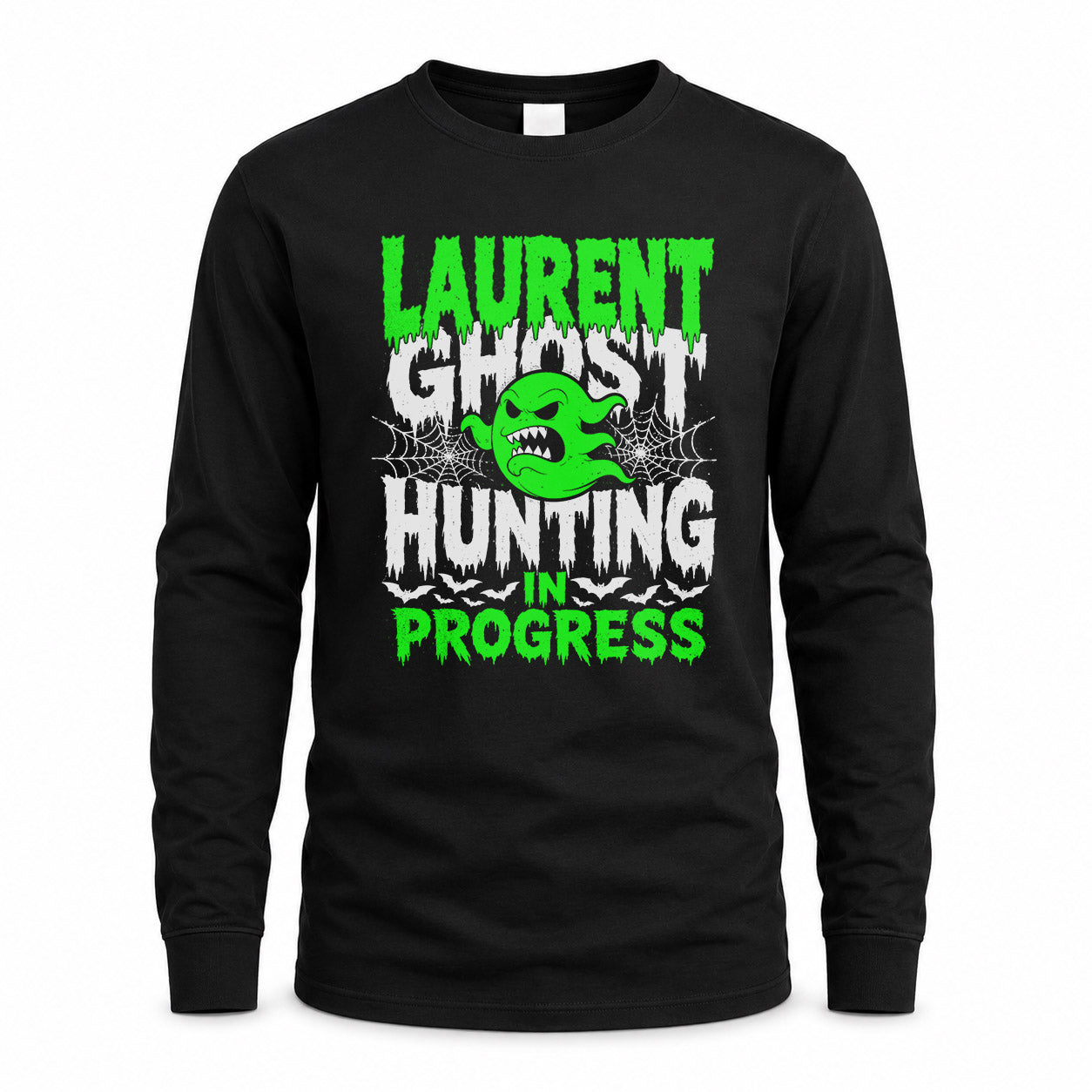 LAURENT HW22-K06-109 - NAME Ghost Hunting In Progress Personalized Halloween Shirt
