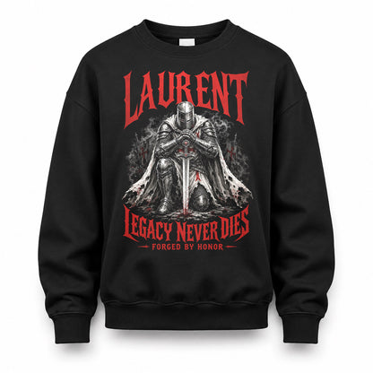 LAURENT HS90-K04-109 - NAME Legacy Never Dies Forged By Honor Personalized Knight
