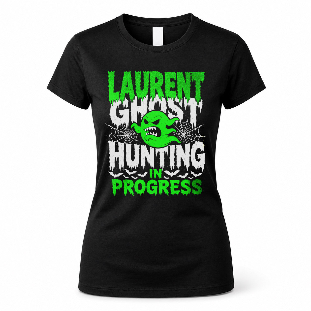 LAURENT HW22-K06-109 - NAME Ghost Hunting In Progress Personalized Halloween Shirt