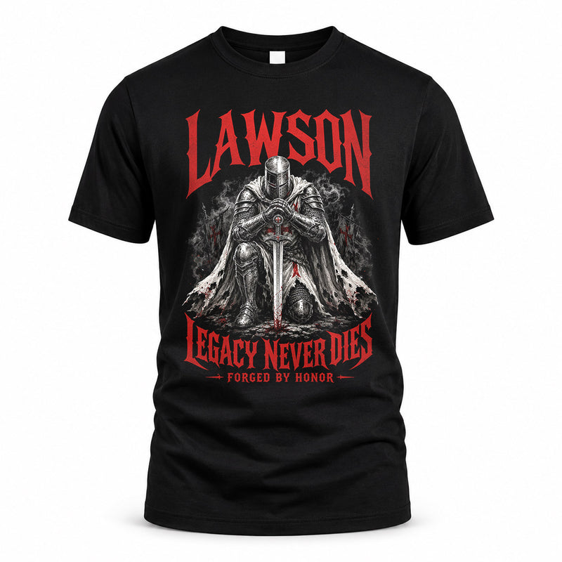 LAWSON HS90-K04-109 - NAME Legacy Never Dies Forged By Honor Personalized Knight