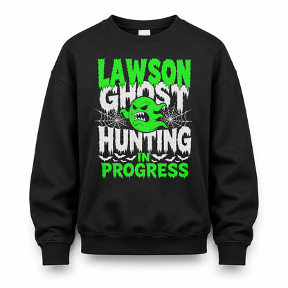 LAWSON HW22-K06-109 - NAME Ghost Hunting In Progress Personalized Halloween Shirt