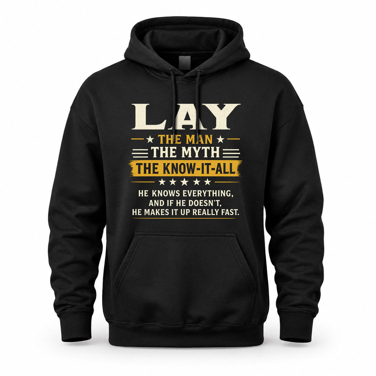 LAY TM90-K04-125 - NAME Legendary Know-It-All Personalized Funny Shirt