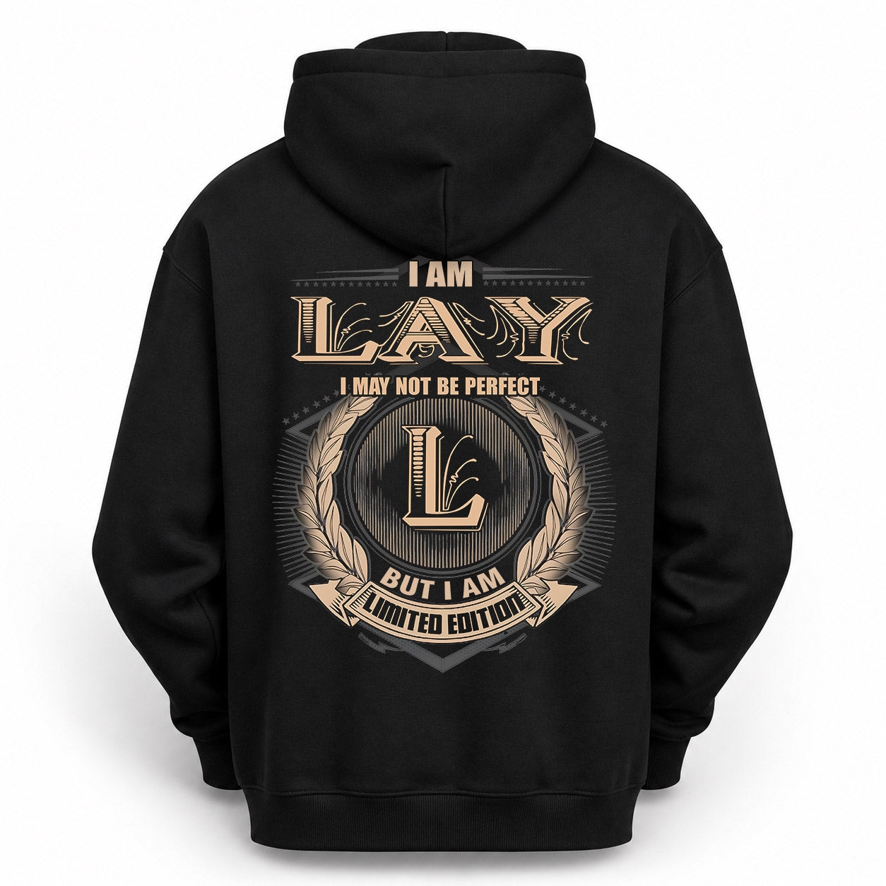 LAY PH55-T25-Personalized Name Quote Apparel “I Am NAME May Not Be Perfect But I Am Limited Edition”