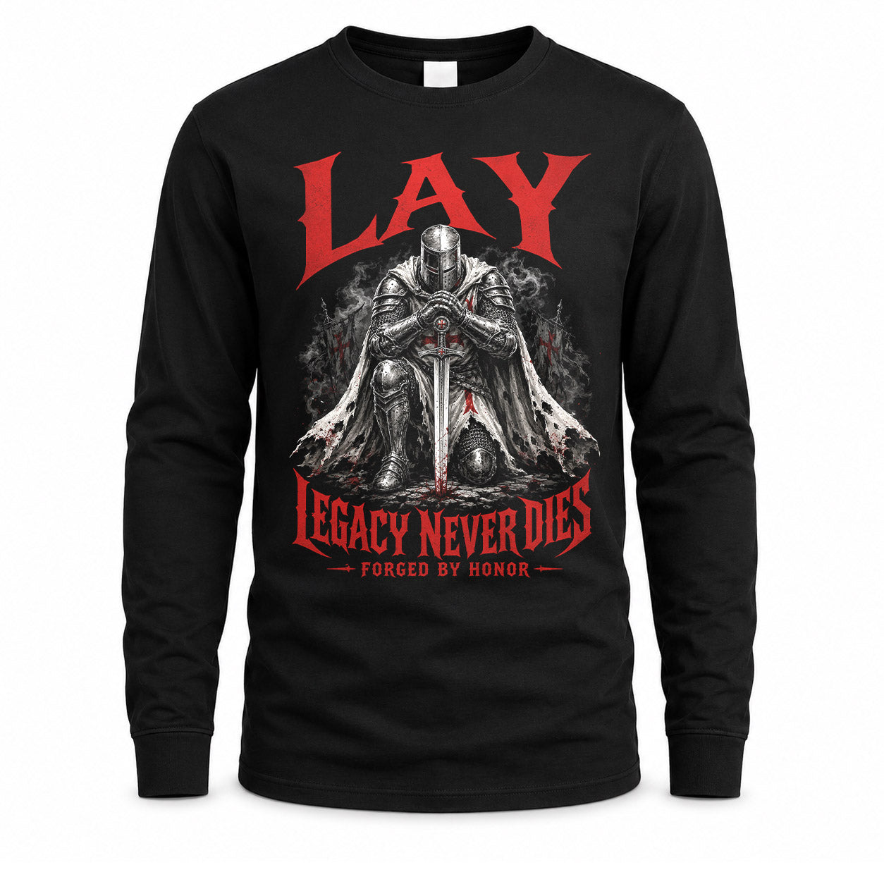 LAY HS90-K04-109 - NAME Legacy Never Dies Forged By Honor Personalized Knight