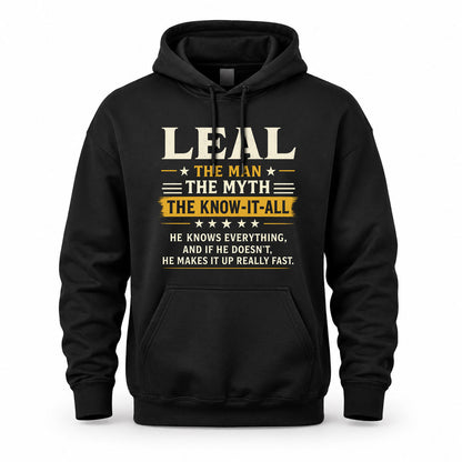 LEAL TM90-K04-125 - NAME Legendary Know-It-All Personalized Funny Shirt