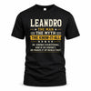 LEANDRO TM90-K04-125 - NAME Legendary Know-It-All Personalized Funny Shirt