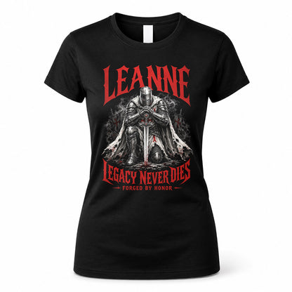 LEANNE HS90-K04-109 - NAME Legacy Never Dies Forged By Honor Personalized Knight