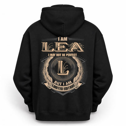 LEA PH55-T25-Personalized Name Quote Apparel “I Am NAME May Not Be Perfect But I Am Limited Edition”