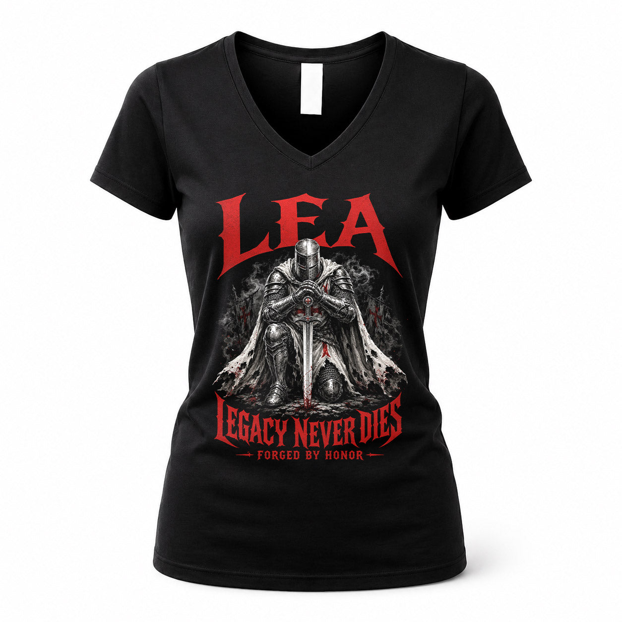 LEA HS90-K04-109 - NAME Legacy Never Dies Forged By Honor Personalized Knight