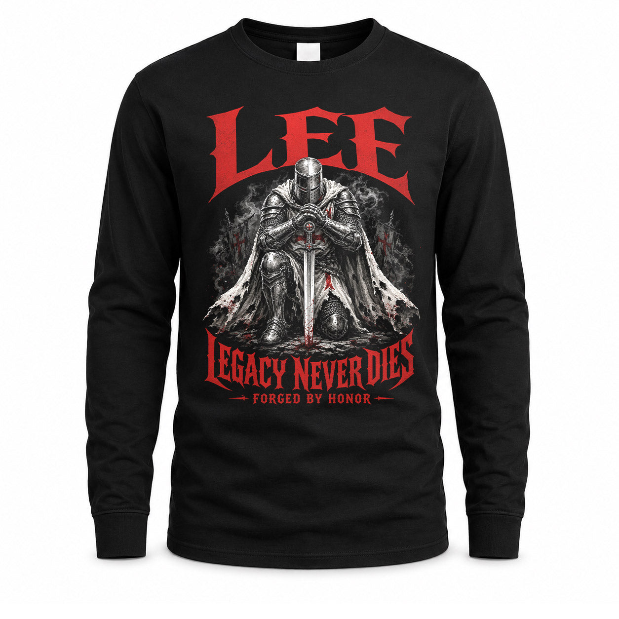 LEE HS90-K04-109 - NAME Legacy Never Dies Forged By Honor Personalized Knight