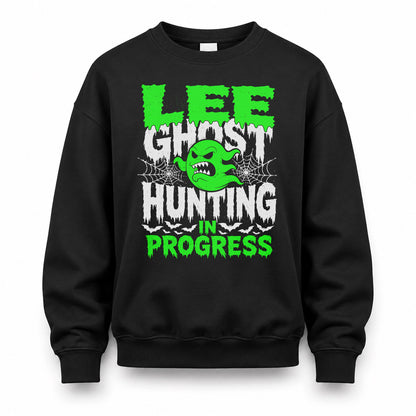 LEE HW22-K06-109 - NAME Ghost Hunting In Progress Personalized Halloween Shirt