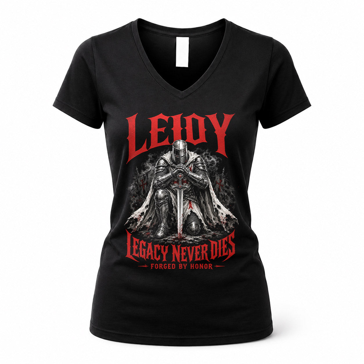 LEIDY HS90-K04-109 - NAME Legacy Never Dies Forged By Honor Personalized Knight