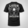 LEIGH P01-K24-229 – Personalized Skull Graphic Apparel “I Am NAME I May Not Be Perfect But I Am Limited Edition”