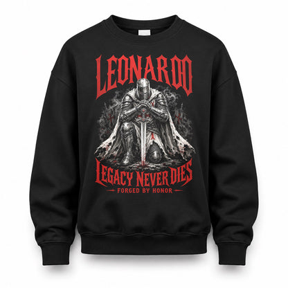 LEONARDO HS90-K04-109 - NAME Legacy Never Dies Forged By Honor Personalized Knight