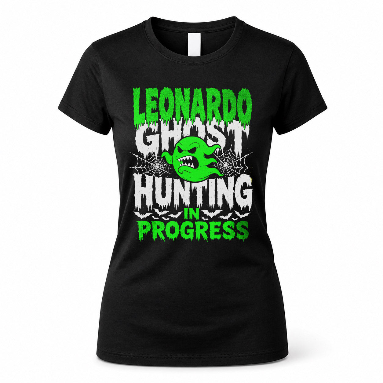 LEONARDO HW22-K06-109 - NAME Ghost Hunting In Progress Personalized Halloween Shirt