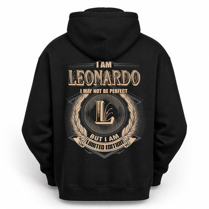 LEONARDO PH55-T25-Personalized Name Quote Apparel “I Am NAME May Not Be Perfect But I Am Limited Edition”