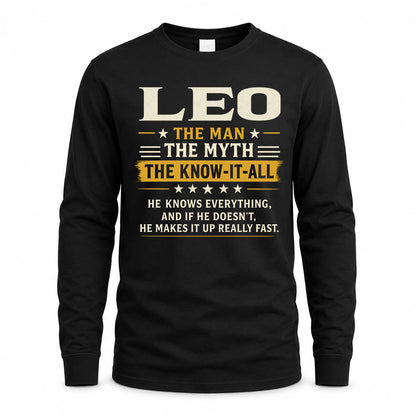 LEO TM90-K04-125 - NAME Legendary Know-It-All Personalized Funny Shirt