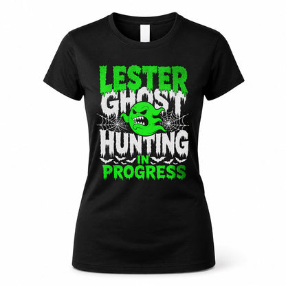 LESTER HW22-K06-109 - NAME Ghost Hunting In Progress Personalized Halloween Shirt