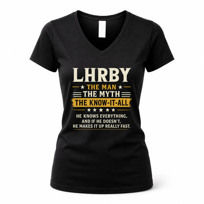 LHRBY TM90-K04-125 - NAME Legendary Know-It-All Personalized Funny Shirt
