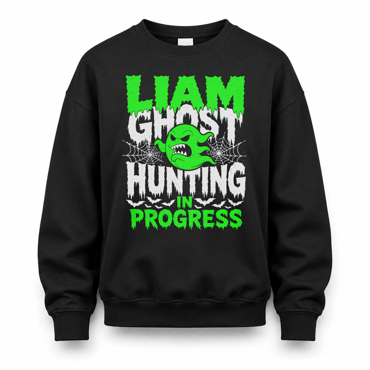 LIAM HW22-K06-109 - NAME Ghost Hunting In Progress Personalized Halloween Shirt