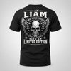 LIAM P01-K24-229 – Personalized Skull Graphic Apparel “I Am NAME I May Not Be Perfect But I Am Limited Edition”