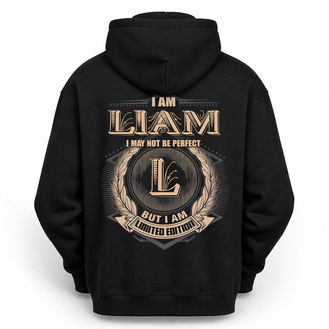 LIAM PH55-T25-Personalized Name Quote Apparel “I Am NAME May Not Be Perfect But I Am Limited Edition”