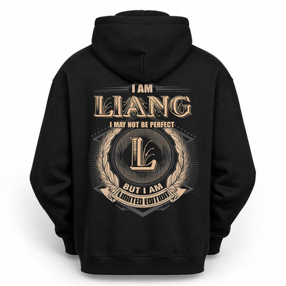 LIANG PH55-T25-Personalized Name Quote Apparel “I Am NAME May Not Be Perfect But I Am Limited Edition”