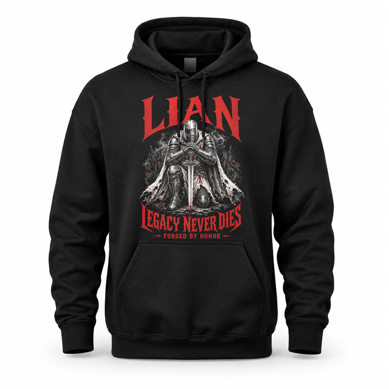LIAN HS90-K04-109 - NAME Legacy Never Dies Forged By Honor Personalized Knight