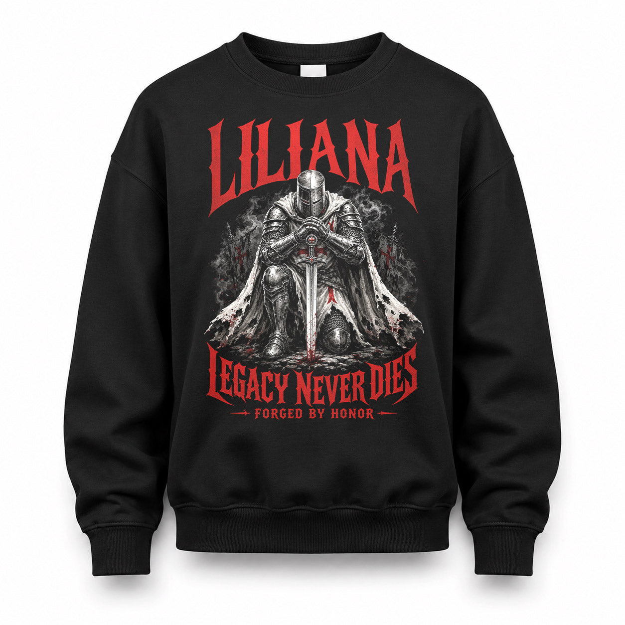 LILIANA HS90-K04-109 - NAME Legacy Never Dies Forged By Honor Personalized Knight