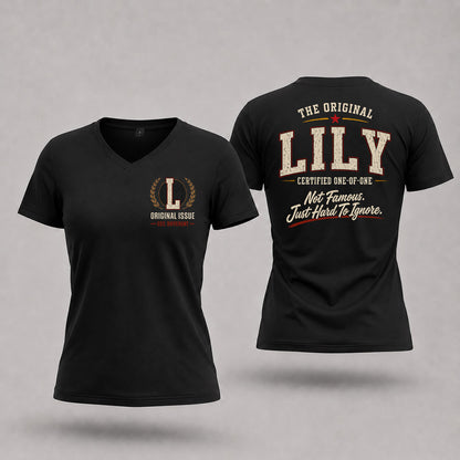 LILY W68-F2-168 – Personalized Original Issue Apparel “The Original NAME Certified One-of-One"