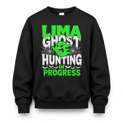LIMA HW22-K06-109 - NAME Ghost Hunting In Progress Personalized Halloween Shirt