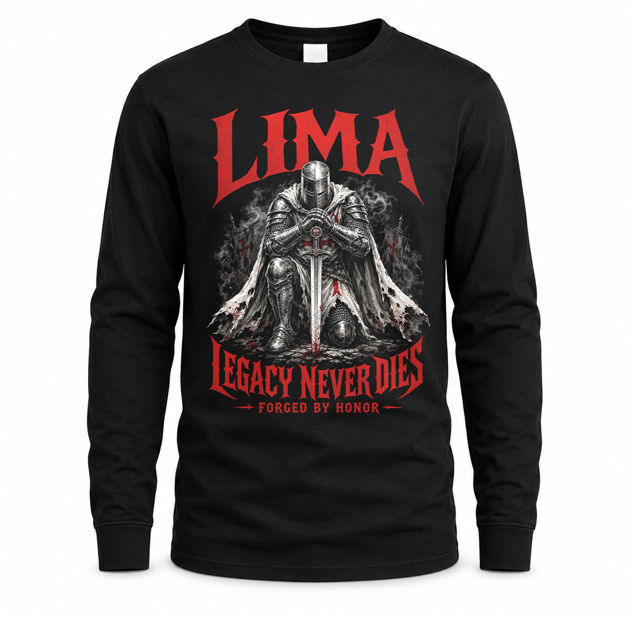 LIMA HS90-K04-109 - NAME Legacy Never Dies Forged By Honor Personalized Knight