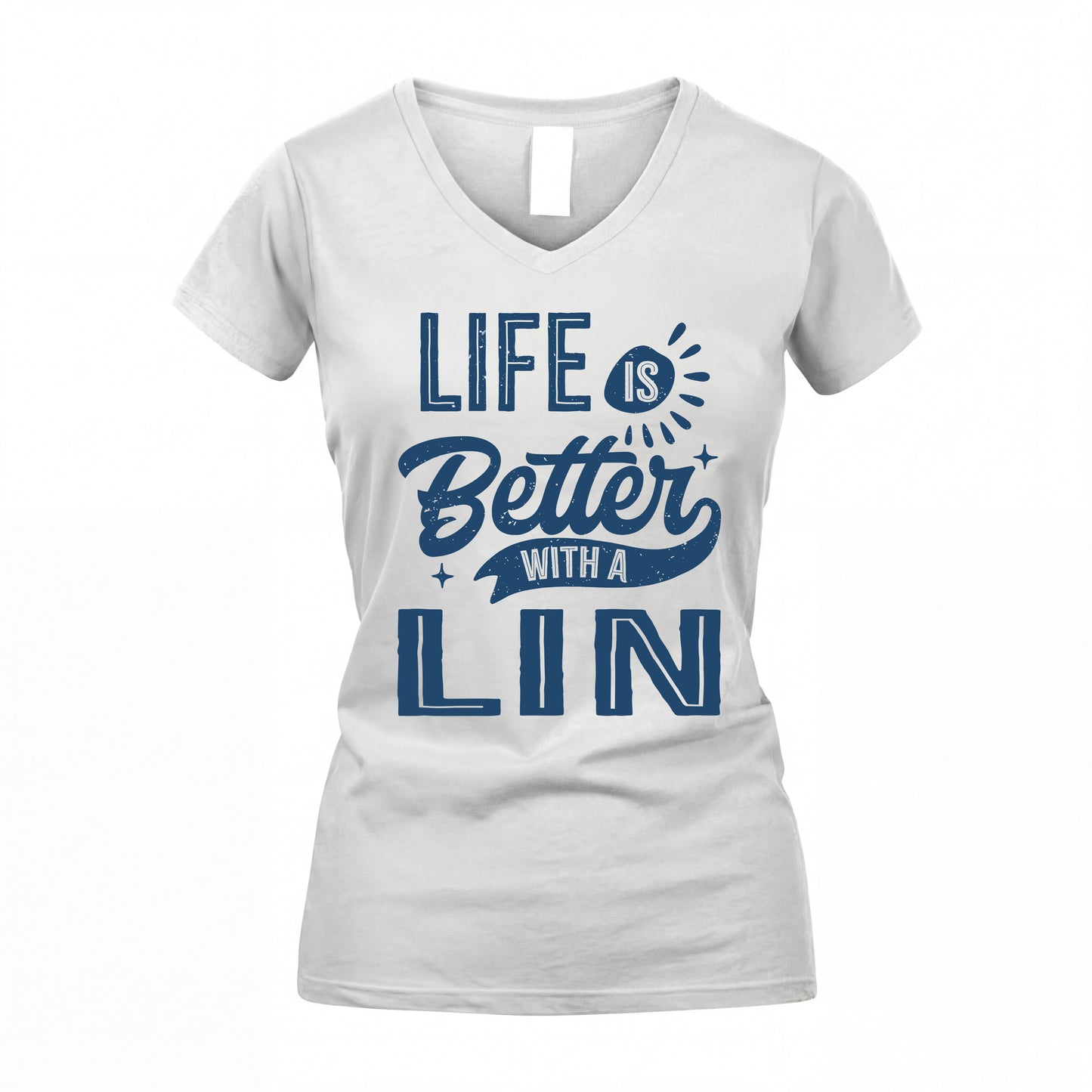 LIN HH88-K2–Personalized Name Quote T-Shirt Life Is Better With Unisex Gift