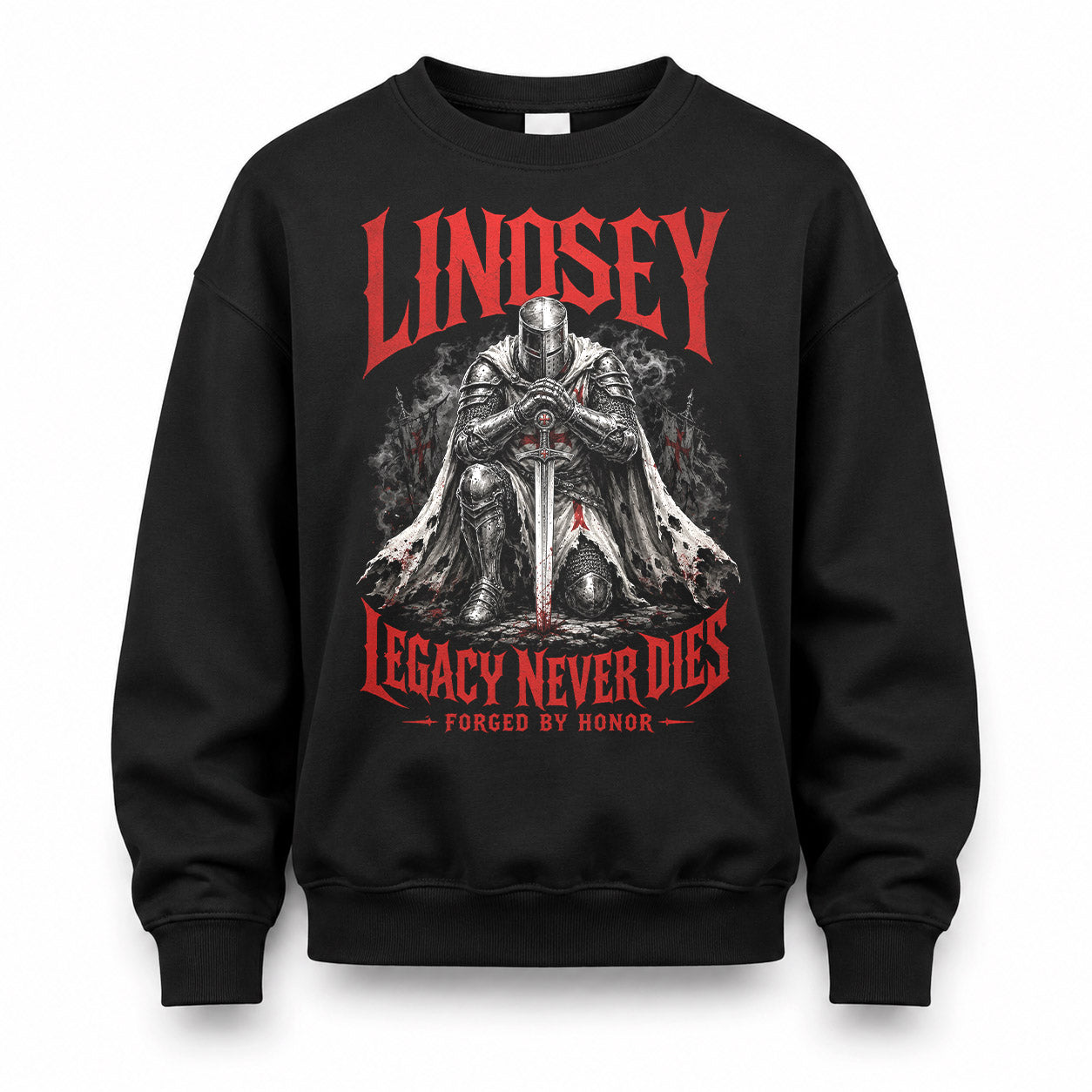 LINDSEY HS90-K04-109 - NAME Legacy Never Dies Forged By Honor Personalized Knight